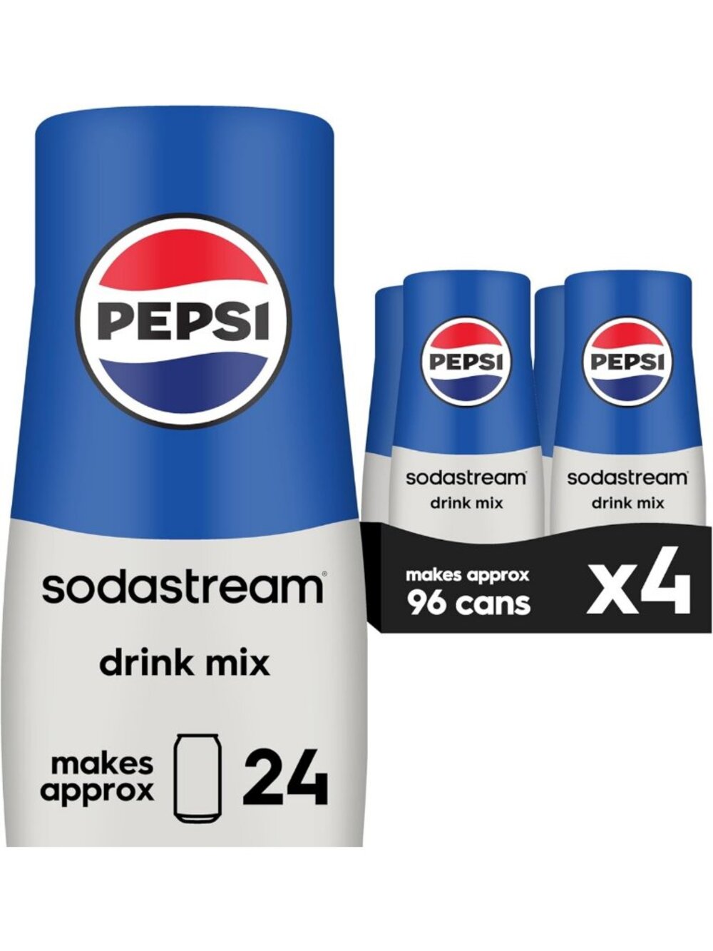 Refreshing Soda Beverage Mix - 440ml Pack of 4 - Perfect for Home Carbonation